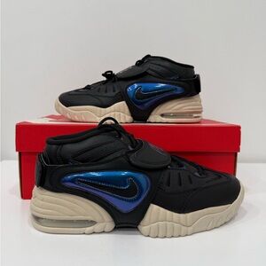 Nike Air Adjust Force Black and Vivid Purple Shoe Sneaker DV7409-001 Men 8.5